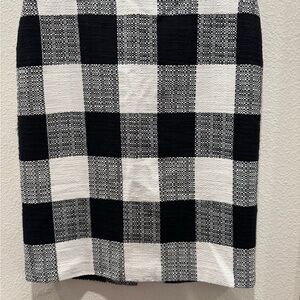 Black and White plaid Skirt